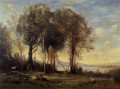Chevaux des îles Borromées plein air romantisme Jean Baptiste Camille Corot